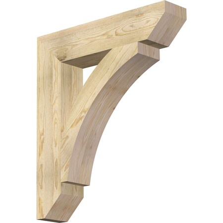 Ekena Millwork Thorton Slat Rough Sawn Bracket, Douglas Fir, 6"W x 30"D x 34"H BKT06X30X34THR06RDF